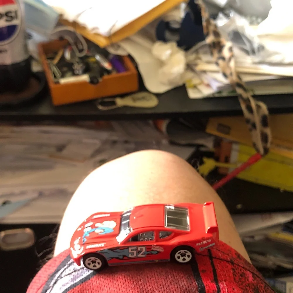 Peanuts Red Die-Cast Race Car with Snoopy Graphics